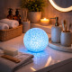 Lot de 2 Boules Lumineuses LED 8 cm Effet Cristal avec Changement de Couleurs Automatique – Veilleuses Décoratives pour Chambre