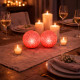 Lot de 2 Boules Lumineuses LED 8 cm Effet Cristal avec Changement de Couleurs Automatique – Veilleuses Décoratives pour Chambre