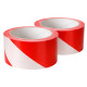Lot de 2 Rubans de Signalisation Rouge Blanc 50mm x 100M GEKO – Ruban de Balisage et Délimitation de Zones