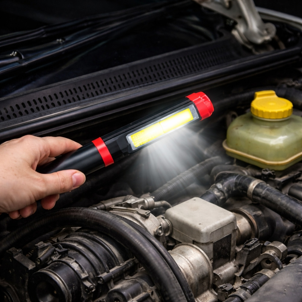 Lampe Crayon LED Magnétique avec Clip – Lampe Stylo Compacte pour Inspection, Atelier et Bricolage, Couleur Aléatoire