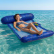 Hamac Gonflable 120 x 70 cm – Produit Officiel Équipe de France FFF, Matelas Flottant Piscine, Bouée Piscine et Plage