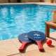 Raquette de Plage 37 cm avec Balle Rouge – Produit Officiel Équipe de France FFF, Plage & Jardin