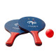 Raquette de Plage 37 cm avec Balle Rouge – Produit Officiel Équipe de France FFF, Plage & Jardin