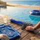 Pistolet Pompe à Eau 40 cm – Produit Officiel Équipe de France FFF, Lanceur d’Eau pour Jeux de Piscine et Plage