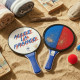 Raquette de Plage 32 cm Double Face avec 2 Balles Jeu Extérieur – Produit Officiel Équipe de France FFF, Plage et Jardin