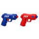 Paire de Pistolets à Eau 12 cm Bleu et Rouge – Produit Officiel Équipe de France FFF, Jouet de Plage et Piscine, Jeux d’Eau Été