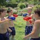 Paire de Pistolets à Eau 12 cm Bleu et Rouge – Produit Officiel Équipe de France FFF, Jouet de Plage et Piscine, Jeux d’Eau Été