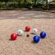 Set de 6 Boules de Pétanque pour Enfants Bleu Blanc Rouge – Produit Officiel Équipe de France FFF, Jeu d’Adresse pour Jardin