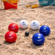 Set de 6 Boules de Pétanque pour Enfants Bleu Blanc Rouge – Produit Officiel Équipe de France FFF, Jeu d’Adresse pour Jardin