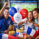 Lot de 20 Ballons Gonflables Bleu Blanc Rouge – Produit Officiel Équipe de France FFF, Ballons Supporter Match et Décoration