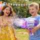 Pistolet à Bulles LED 69 Sorties Bazooka Lumineux pour Enfants – Machine à Bulles pour Jeux Extérieur Bleu et Jaune