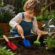 MINIGARDEN - Set de 3 Outils de Jardin Mini en Métal Colorés – Kit de Jardinage pour Enfant