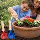 MINIGARDEN - Set de 3 Outils de Jardin Mini en Métal Colorés – Kit de Jardinage pour Enfant