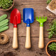 MINIGARDEN - Set de 3 Outils de Jardin Mini en Métal Colorés – Kit de Jardinage pour Enfant