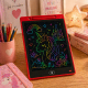 Tablette Graphique LCD 12 Pouces Couleur Enfant Effaçable Écran Écriture et Dessin – Ardoise Magique Portable Rouge 30cm