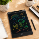 Tablette Graphique LCD 12 Pouces Couleur Enfant Effaçable Écran Écriture et Dessin – Ardoise Magique Portable Noir 30cm