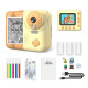 Appareil Photo Enfant Impression Instantanée 48 MP Vidéo 1080p Écran 2,4 Pouces 3 Rouleaux – Jeux et Lecteur Audio Jaune Orange
