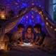 Veilleuse Projecteur Effets Lumineux 2 en 1 Ciel Étoilé et Océan – Lampe de Nuit Enfant Colorée avec 2 Globes Interchangeables