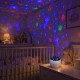 Veilleuse Projecteur Effets Lumineux 2 en 1 Ciel Étoilé et Océan – Lampe de Nuit Enfant Colorée avec 2 Globes Interchangeables