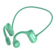 Casque à Conduction Osseuse Bluetooth 5.2 Vert – Écouteurs Oreilles Libres pour Musique et Appels, Design Sport