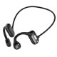 Casque à Conduction Osseuse Bluetooth 5.2 Noir – Écouteurs Oreilles Libres pour Musique et Appels, Design Sport