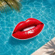 FLOATLIPS - Bouée Géante Lèvres 1,96 m x 1,00 m XXL Gonflable Piscine et Plage – Matelas Flottant Fun pour Été et Vacances