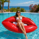 FLOATLIPS - Bouée Géante Lèvres 1,96 m x 1,00 m XXL Gonflable Piscine et Plage – Matelas Flottant Fun pour Été et Vacances