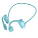 Casque à Conduction Osseuse Bluetooth 5.2 Bleu – Écouteurs Oreilles Libres pour Musique et Appels, Design Sport