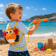 CRABPACK - Canon à Eau Sac à Dos Enfant Crabe avec Réservoir et Lanceur, Pistolet pour Jeux Piscine et Plage - Couleur Aléatoire