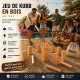 Jeu de Kubb en Bois 21 Pièces pour 2 à 12 Joueurs avec Filet de Rangement – Jeu d’Extérieur d’Adresse pour Jardin