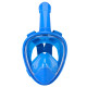 SNORKMASK-Masque de Plongée Full Face Enfant 6-12 Ans Anti-Buée Snorkeling Sangles Réglables Confortables Noir ou Bleu