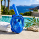 SNORKMASK-Masque de Plongée Full Face Enfant 6-12 Ans Anti-Buée Snorkeling Sangles Réglables Confortables Noir ou Bleu