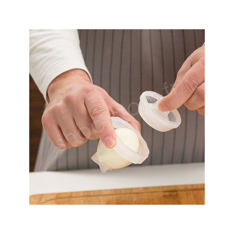 Eggboil: Cuiseur à œufs antiadhésif en Silicone: Ensemble de 6