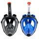 SNORKMASK_LXL - Masque de plongée full face adulte L-XL anti-buée, vision panoramique, noir ou bleu
