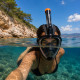 SNORKMASK_LXL - Masque de plongée full face adulte L-XL anti-buée, vision panoramique, noir ou bleu