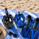 SNORKMASK_LXL - Masque de plongée full face adulte L-XL anti-buée, vision panoramique, noir ou bleu