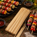 Set de 200 Piques à Brochettes en Bambou 20 cm pour Barbecue et Apéritif – Bâtonnets de Cuisson pour Grill, Viande etc..