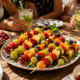 Set de 200 Piques à Brochettes en Bambou 20 cm pour Barbecue et Apéritif – Bâtonnets de Cuisson pour Grill, Viande etc..
