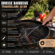 Brosse Barbecue Acier Inoxydable 30 cm Triangulaire avec Poils Métalliques – Accessoire Nettoyage pour Grille de Barbecue