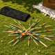 MIKADOXXL - Mikado Géant XXL 80 cm en Bois – Jeu d’Adresse Extérieur avec Filet