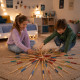 MIKADOXXL - Mikado Géant XXL 80 cm en Bois – Jeu d’Adresse Extérieur avec Filet