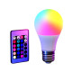 Ampoule LED Multicolore E27 3,8W avec Télécommande, 16 Couleurs et 5 Modes d'Eclairage
