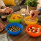 Set de 4 Bols Plastiques Colorés 15 cm pour Apéro et Barbecue – Bols Réutilisables Légers pour Snacks, Sauce, Pique Nique