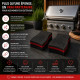 Set de 6 Éponges Barbecue Double Face - Nettoyage Grill, Grille, Couvercle et Plancha Absorbantes Durables