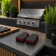 Set de 6 Éponges Barbecue Double Face - Nettoyage Grill, Grille, Couvercle et Plancha Absorbantes Durables