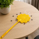 Set de 4 Tapettes à Mouches Colorées en Forme de Fleur 50 cm – Tapettes à Long Manche, Couleur Aléatoire
