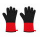 Set de 2 Gants Barbecue Résistants à la Chaleur 280° Coton et Silicone Antidérapant – Gants Cuisine pour Grill, Four et Plancha