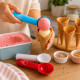 Cuillère à Glace en Plastique 18cm Couleur Aléatoire – Portionneuse à Glace Légère pour Dessert et Sorbet