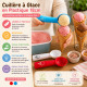 Cuillère à Glace en Plastique 18cm Couleur Aléatoire – Portionneuse à Glace Légère pour Dessert et Sorbet