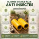 Pack de 2 Rubans Double Face Anti-Insectes Jaunes 10 x 220 cm – Pièges Adhésifs pour Arbres et Potager
